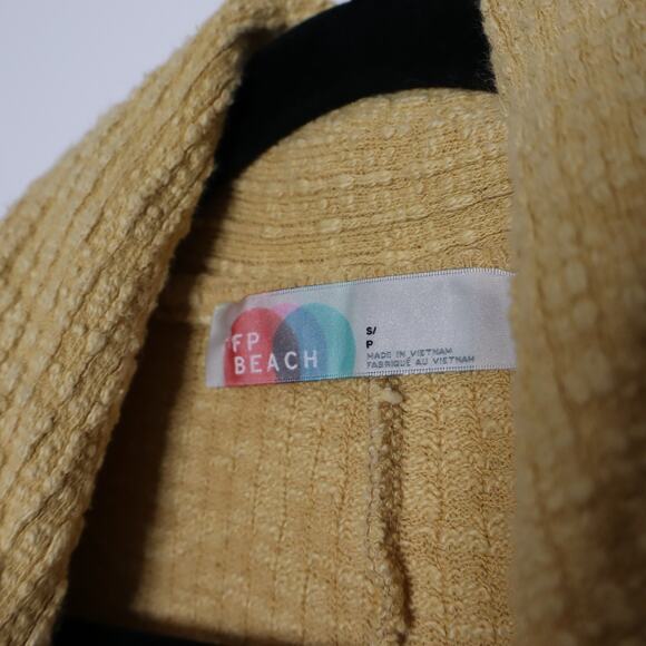 FREE PEOPLE BEACH Reign Textured Blazer Ginger Oversized Two Button Women's S - Picture 11 of 12